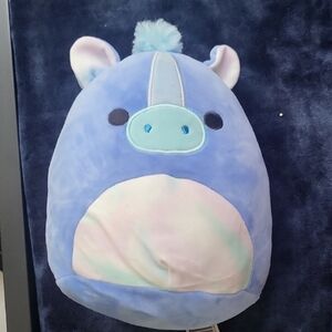 Squishmallows Blue and Pink Unicorn Plush